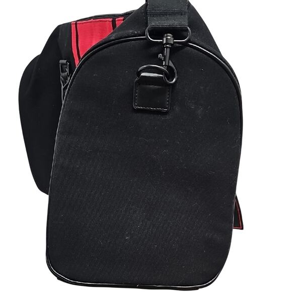 Polo by Ralph Lauren Big Pony Logo Leather Handle Black and Red Duffel Bag (NWT) - Picture 7 of 10